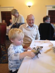 Eric and Louis our elder and younger members of the Congregation